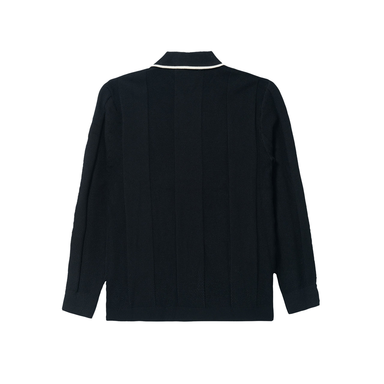 Classic Knitted Polo Shirt Black