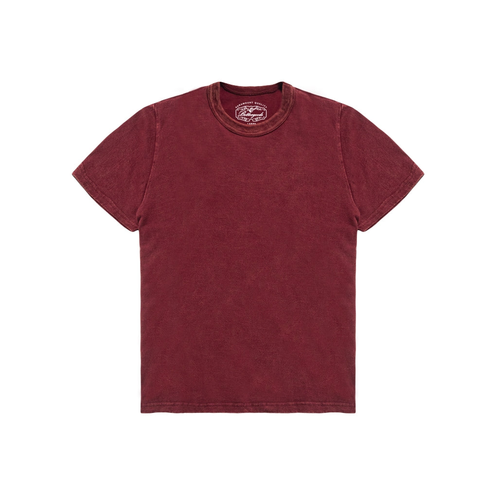 Set Basic Fitted Wash Tee Red