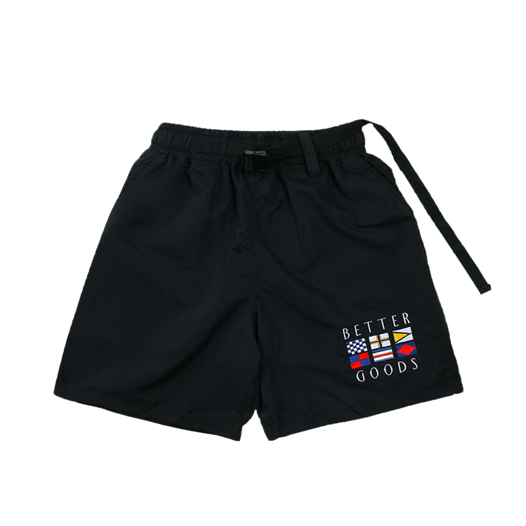 Flag Nylon Short Black