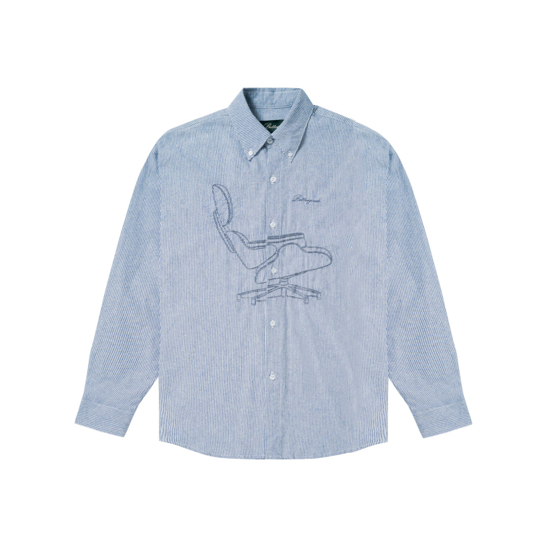 Chair Stripe Shirt Blue
