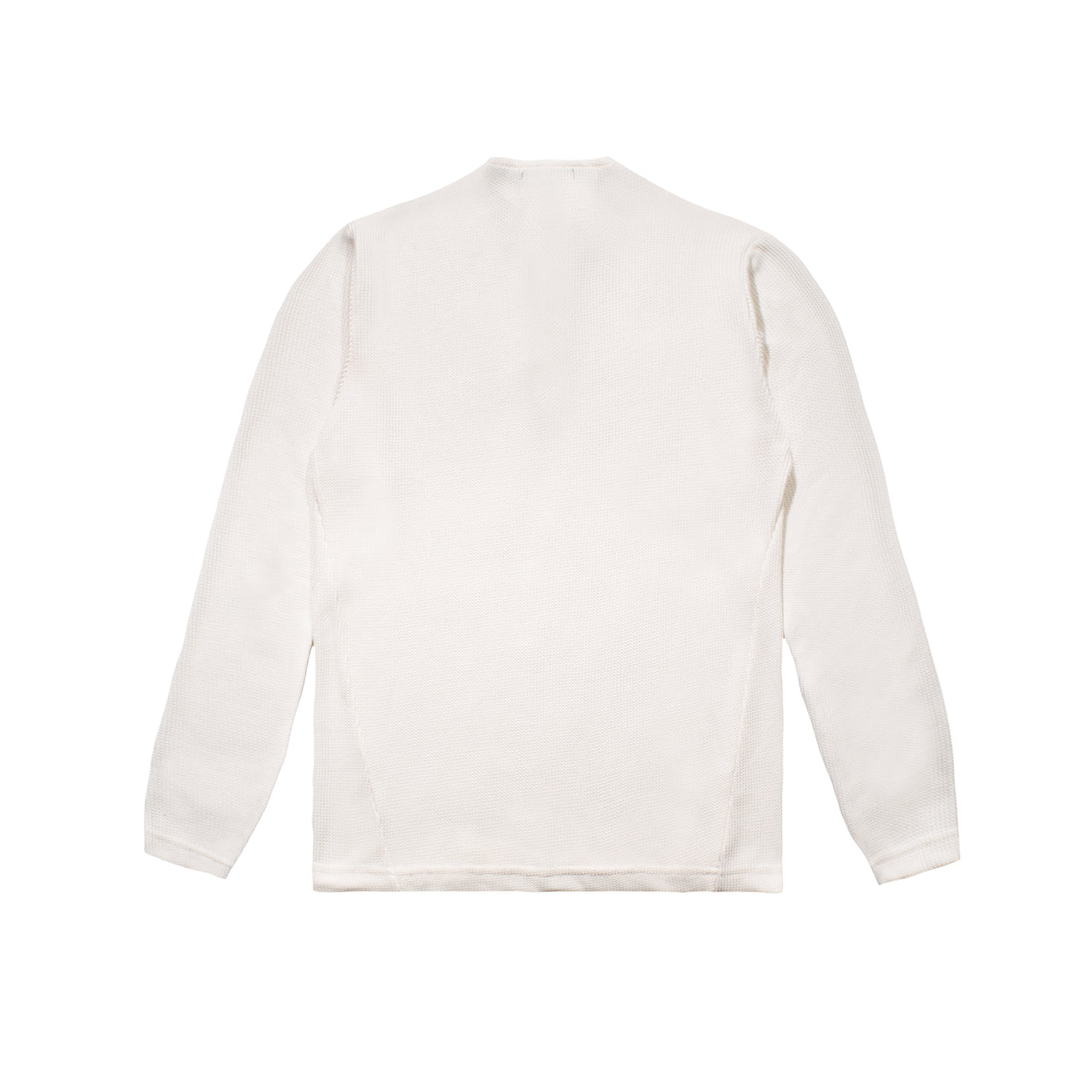 Henley Waffle Longsleeve White