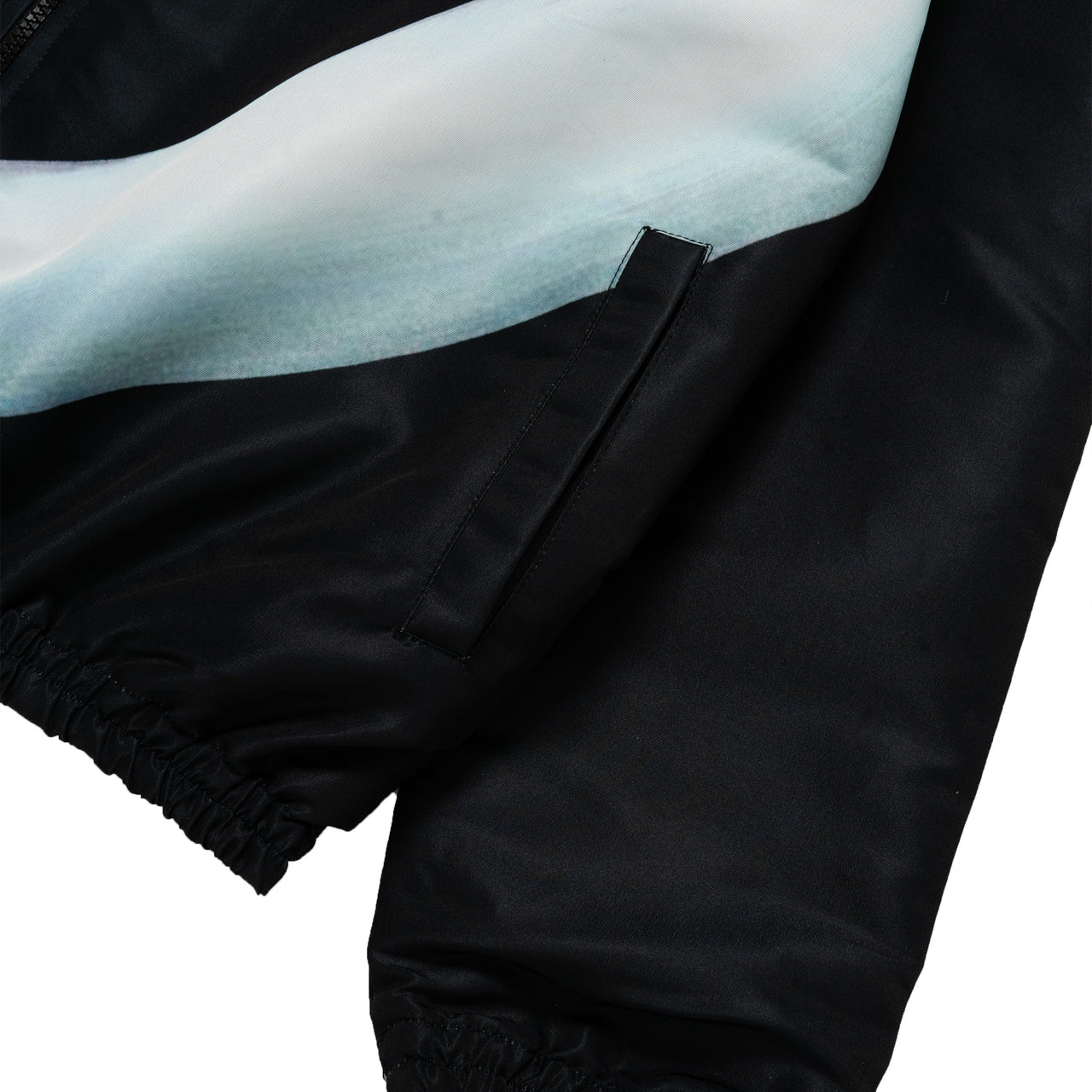 Swan Zip Up Jacket Black
