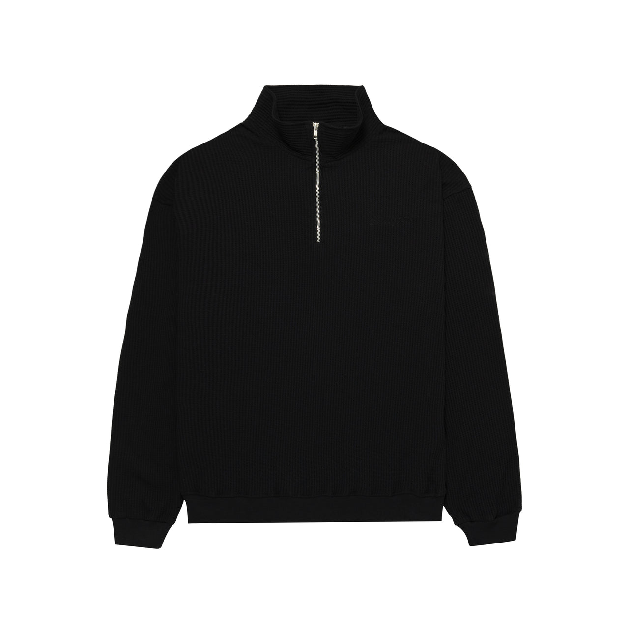 Zip Up Top Black