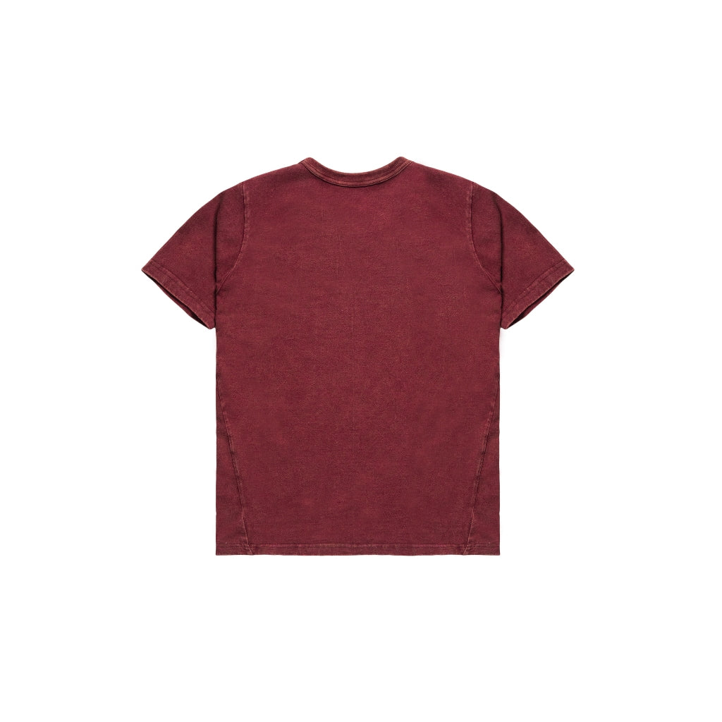 Basic Fitted Wash Tee Women Red